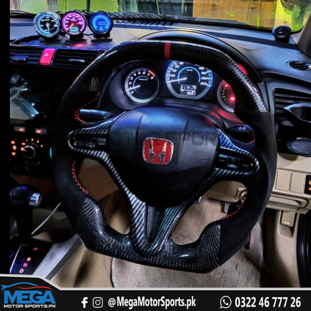 Honda City Original Carbon Fiber Steering Wheel For 2009 - 2021