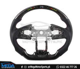 Honda Civic Carbon Fiber LED Steering Wheel 2016-2020