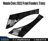 Honda Civic 2022 Glossy Black Front Fenders Cover Trims For 11th Generation 2022 2023