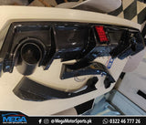 Honda Civic X Carbon Fiber Lip Diffuser - 3 Pcs - LED