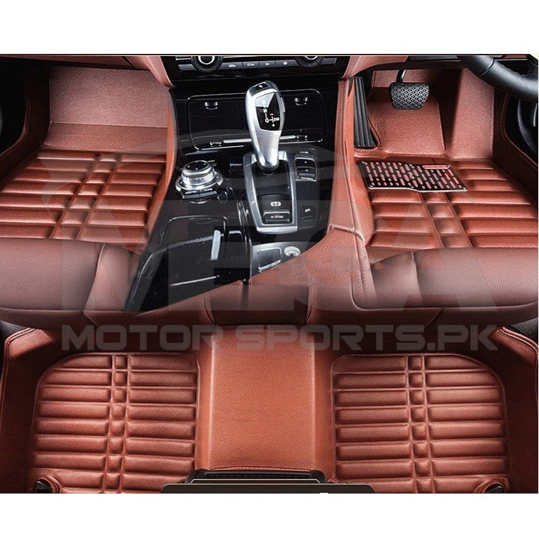 Honda Vezel 5D Brown Floor Mats 2014 - 2020
