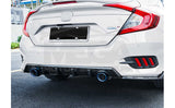 Honda Civic X Carbon Fiber Diffuser Model 2016 - 2020