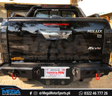 Toyota Hilux Revo Rear Bumper Steel Hamer Matt Black V1