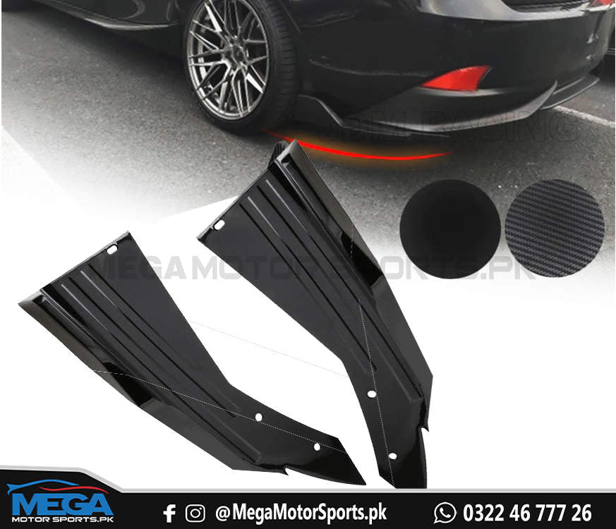 Honda Civic Glossy Black Rear Bumper Splitter V1 For Models 2016 - 2021