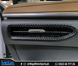 Hyundai Sonata Carbon Fiber AC Vent Cover Trim - Sides For 2021 2022