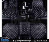 Toyota Land Cruiser FJ200 7D Diamond Floor Mats Black With Black Stitch