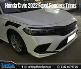 Honda Civic 2022 Glossy Black Front Fenders Cover Trims For 11th Generation 2022 2023