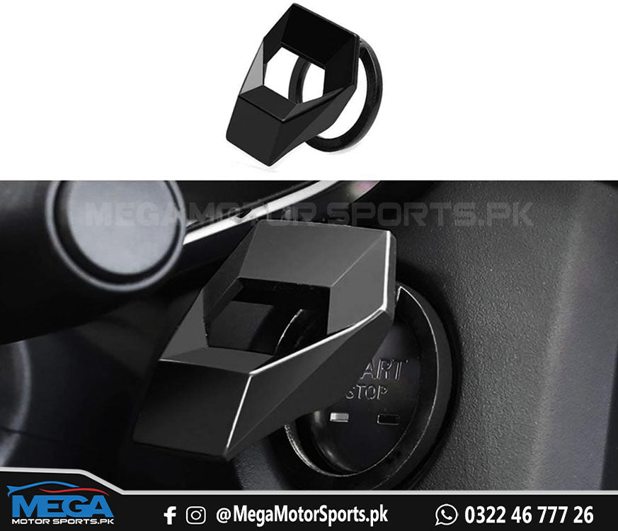 Car Engine Push Start / Stop Button Ring Cover - Black
