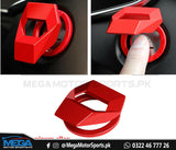 Car Engine Push Start/Stop Ring Cover - Red