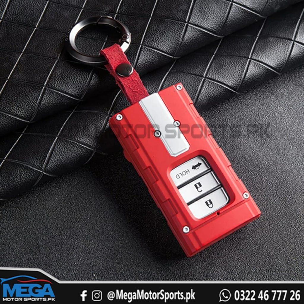 Honda Vezel and Fit Engine Head Key Fob - Red and White - For Models 2014 - 2020