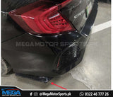 Honda Civic Gloss Black Rear Bumper Splitter V2