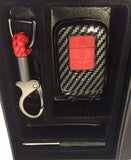 Honda Civic Red Carbon Fiber Key Fob 4 Button