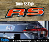 Honda Civic 11th Gen Trunk RS Logo / OEM RS Logo For 2022 2023