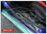 Honda Civic X Carbon Fiber Sill Plates and Plastic Panel Trims 8 Pcs 2016-2020