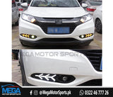 Honda Vezel LED DRL Covers V3 - Arrow Style Model - 2013-2020