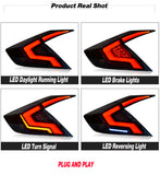 Honda Civic Smoke Matrix Style Tail Lights