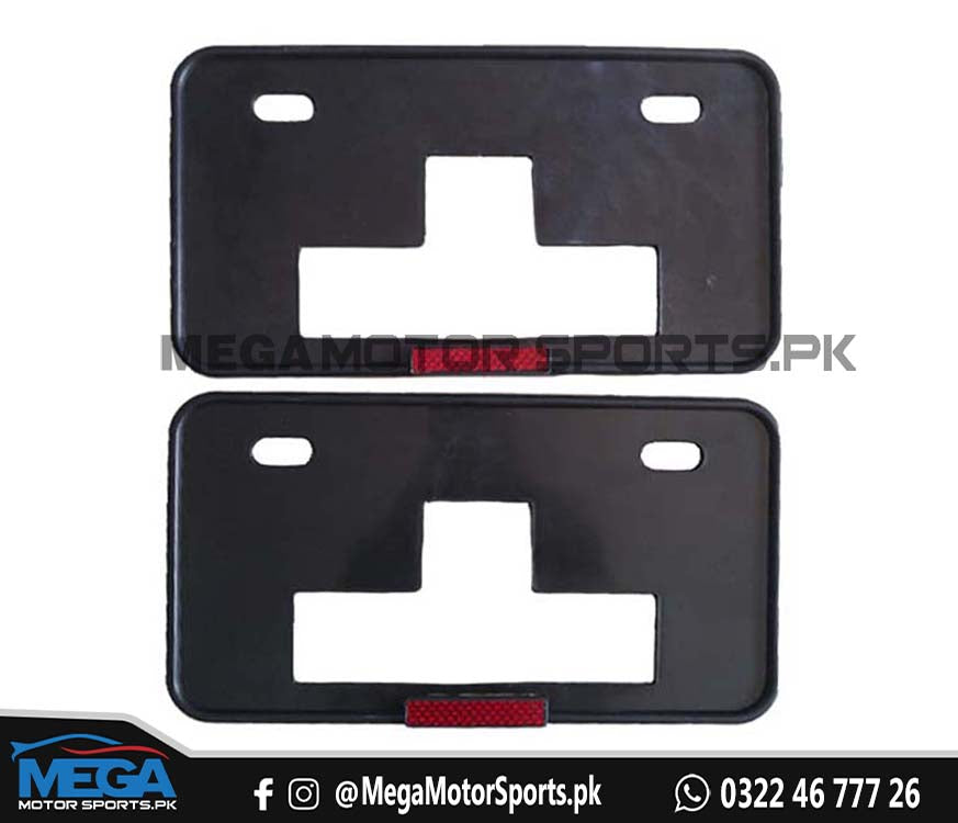 NUMBER PLATE FRAME WITH REFLECTOR / LICENSE PLATE FRAME