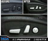 KIA Sportage Chrome Electric Seat Button Covers For 2020 2021