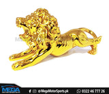 Dashboard Decoration Sculpture | Golden Lion Car Dashboard Decoration | Lion For Dashboard Decoration Purpose