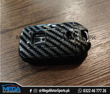 Honda City Black Carbon Fiber Key Fob 3 Button For 2021 2022