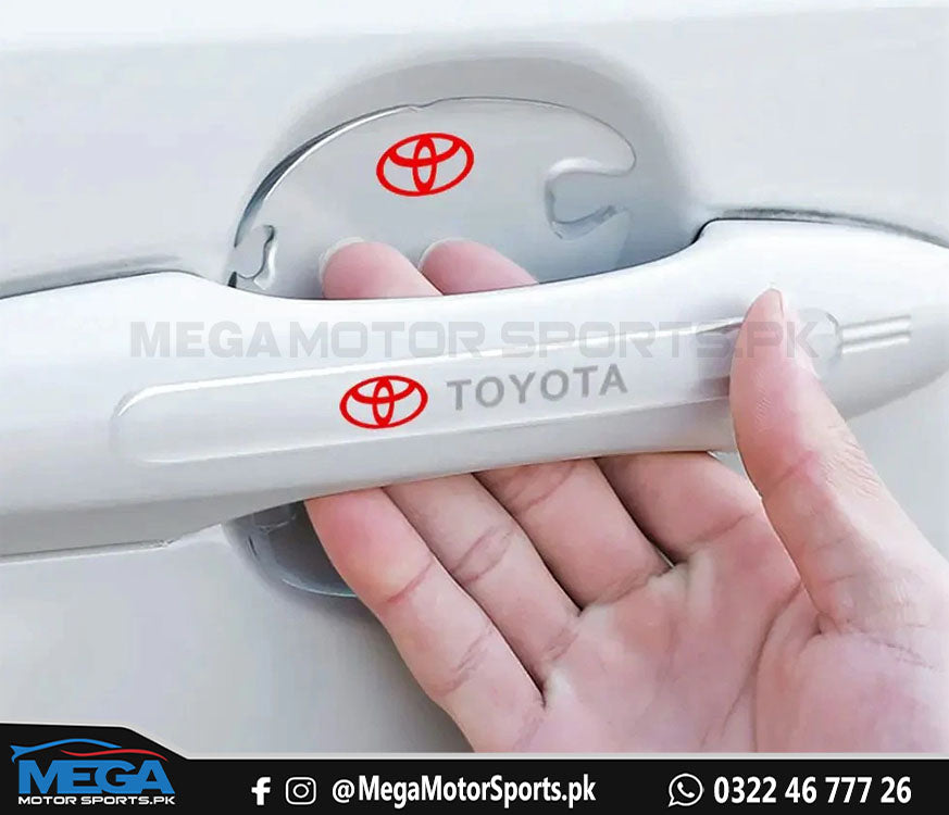Toyota Car Transparent Door Handle And Bowl Protector | Door Scratch Protector