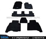 Toyota Prado Rug Style Twist Fiber Floor Mats - Black