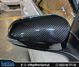 Toyota Yaris Carbon Fiber Side Mirror Covers For 2020 2021 2022