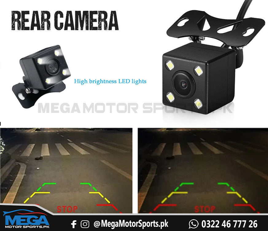 Universal Car Rear View Camera HD Night Vision Camera 4 LED 170° Wide Angle