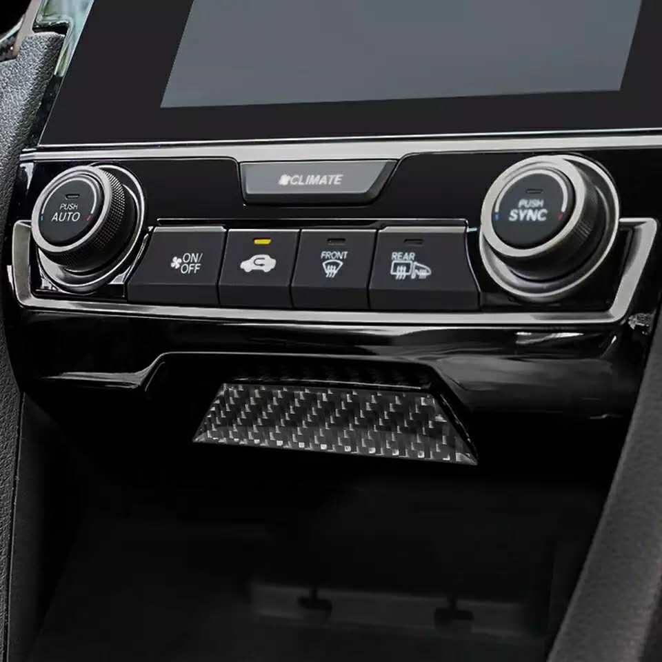 Honda Civic X Climate Control Carbon FIber Trim 2016+