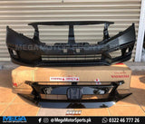 Honda Civic Front US Facelift Bumper With Piano Black Trims