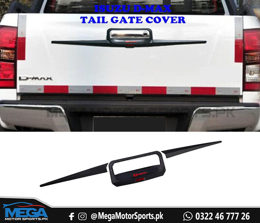 Isuzu D-Max Tail gate Cover Black For Models 2018 2019 2020 2021