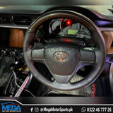 Toyota Yaris Carbon Fiber Leather Steering Cover