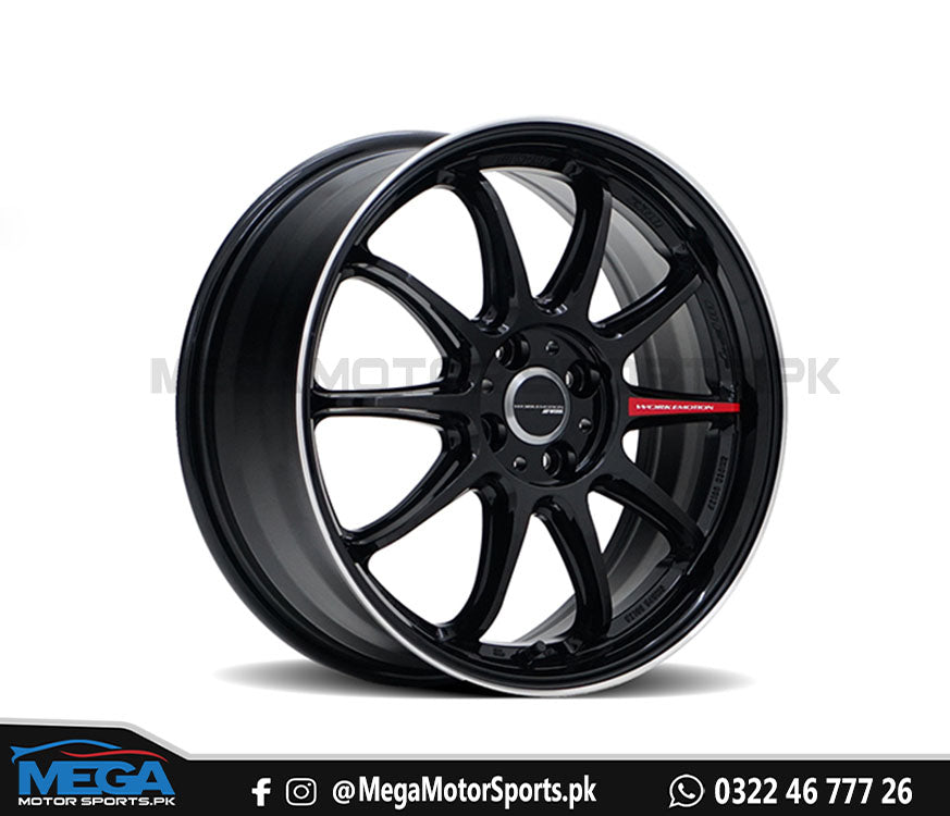 15 Inches Rims Work Emotion ZR10 15 Inches Rims - Glossy Black Color – Mega Motor Sports