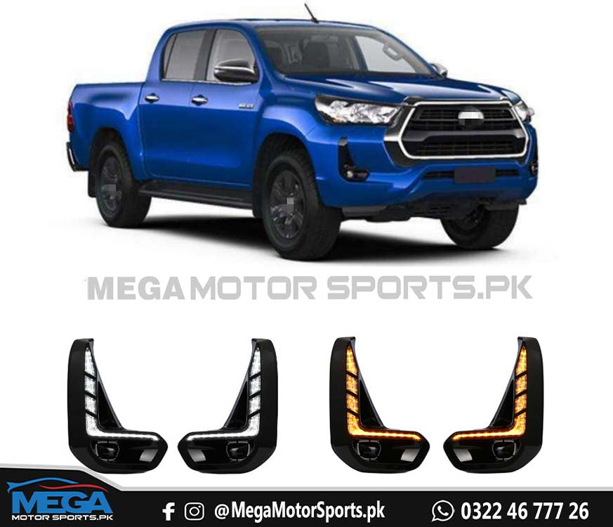 Toyota Hilux Revo LED DRL Covers For 2021 2022