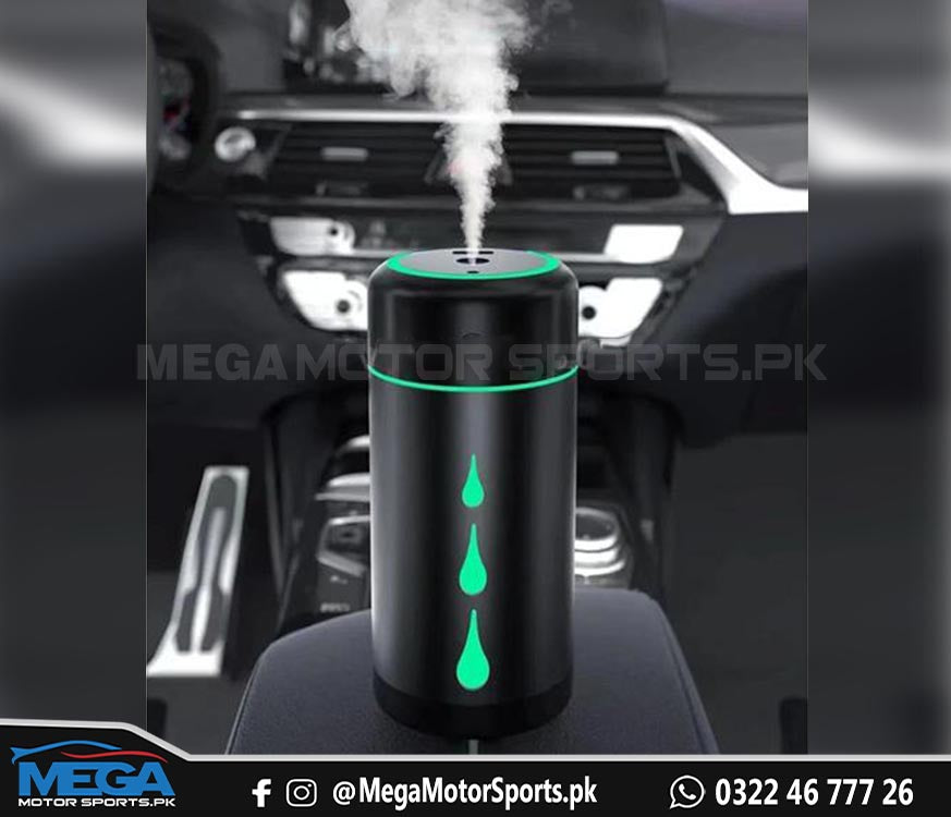 Car Humidifier With Atmosphere Light Laser Roof Light Aromatherapy And USB Slot For Charging