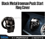 Ironman Metal Push Start / Stop Button Cover - Black