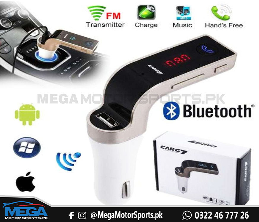 Bluetooth USB Modulator with Car Mobile Charger
