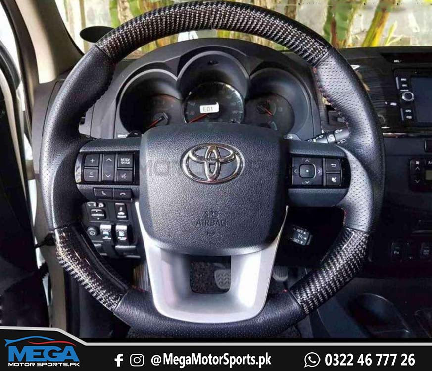 Toyota Hilux Revo Carbon Fiber Steering Wheel For Model 2016-2021